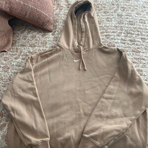 Nike Oversized Tan Hoodie for Women